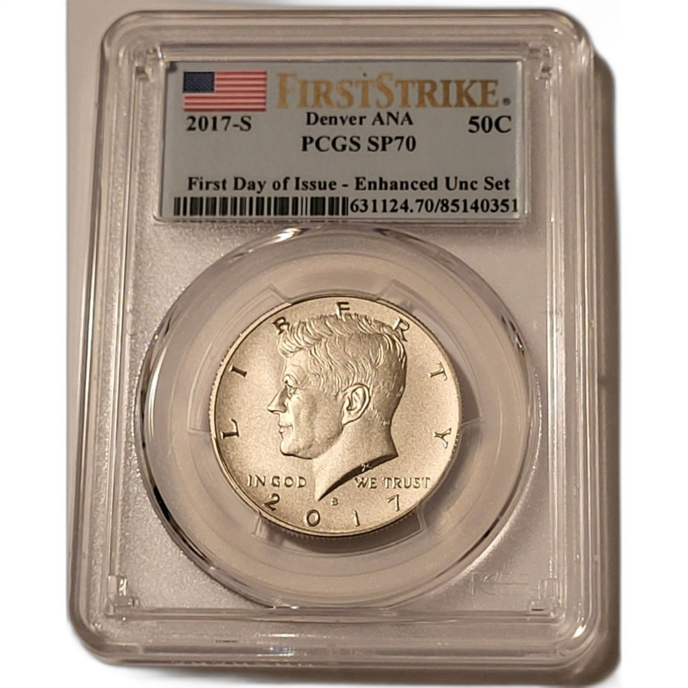 2017 S Kennedy Half Dollar Enhanced SP70 PCGS FS Denver ANA